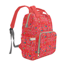 Load image into Gallery viewer, Fresh Fleur Fire Multi-Function Diaper Backpack/Diaper Bag
