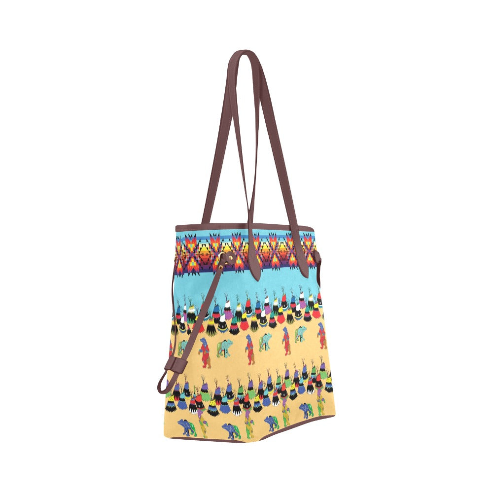 Bear Medicine Clover Canvas Tote Bag