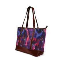 Load image into Gallery viewer, Animal Ancestors 3 Blue Pink Swirl Tote Handbag
