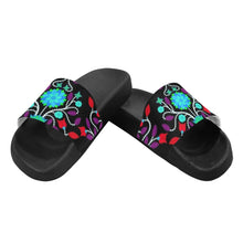 Load image into Gallery viewer, Floral Beadwork Four Clans Winter Men&#39;s Slide Sandals
