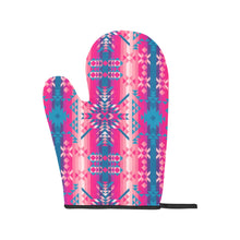 Load image into Gallery viewer, Desert Geo Blue Oven Mitt &amp; Pot Holder
