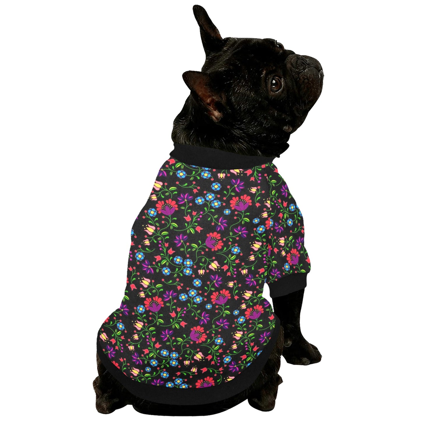 Fleur Indigine Pet Dog Round Neck Shirt
