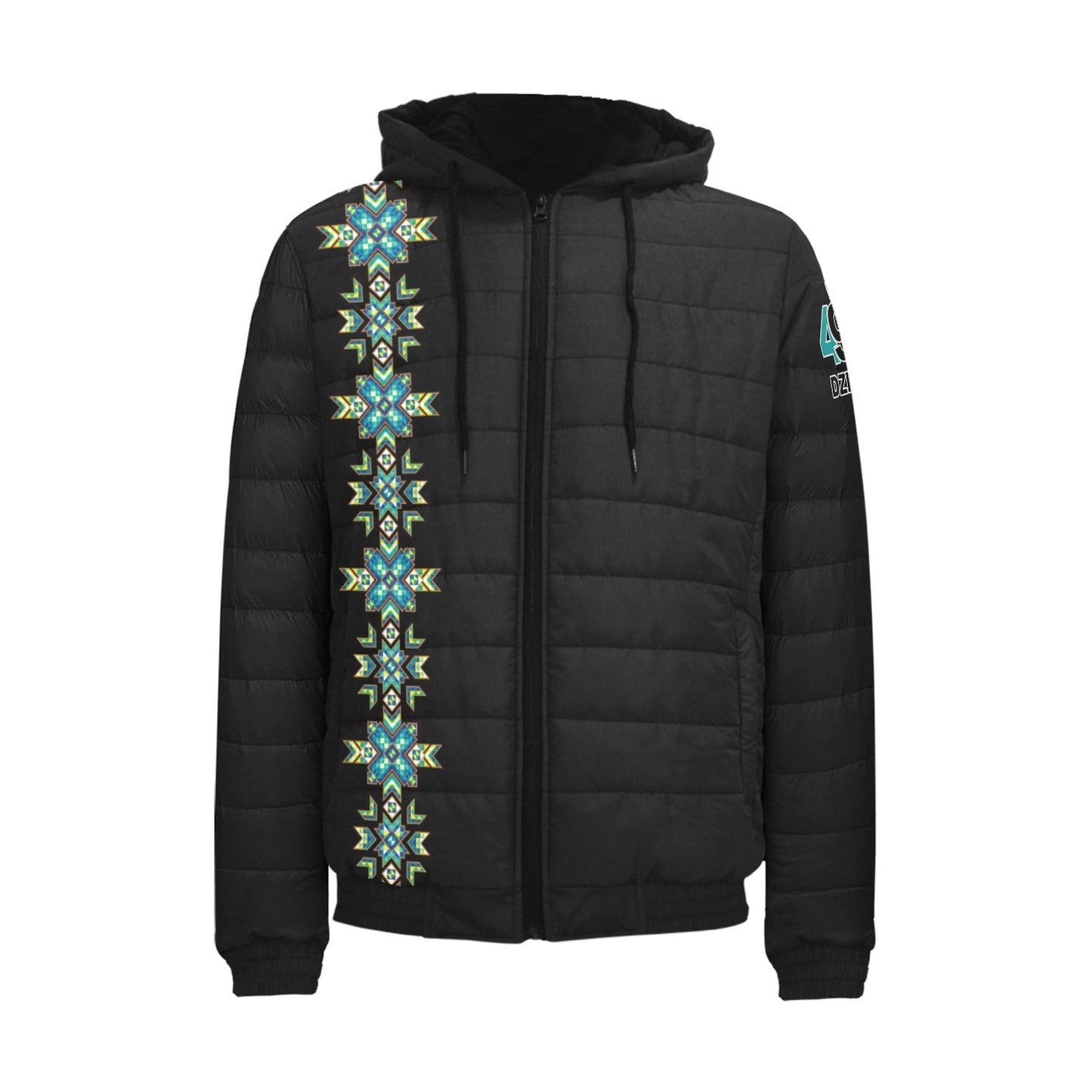 Canola Fields Forever Men's Padded Hooded Jacket