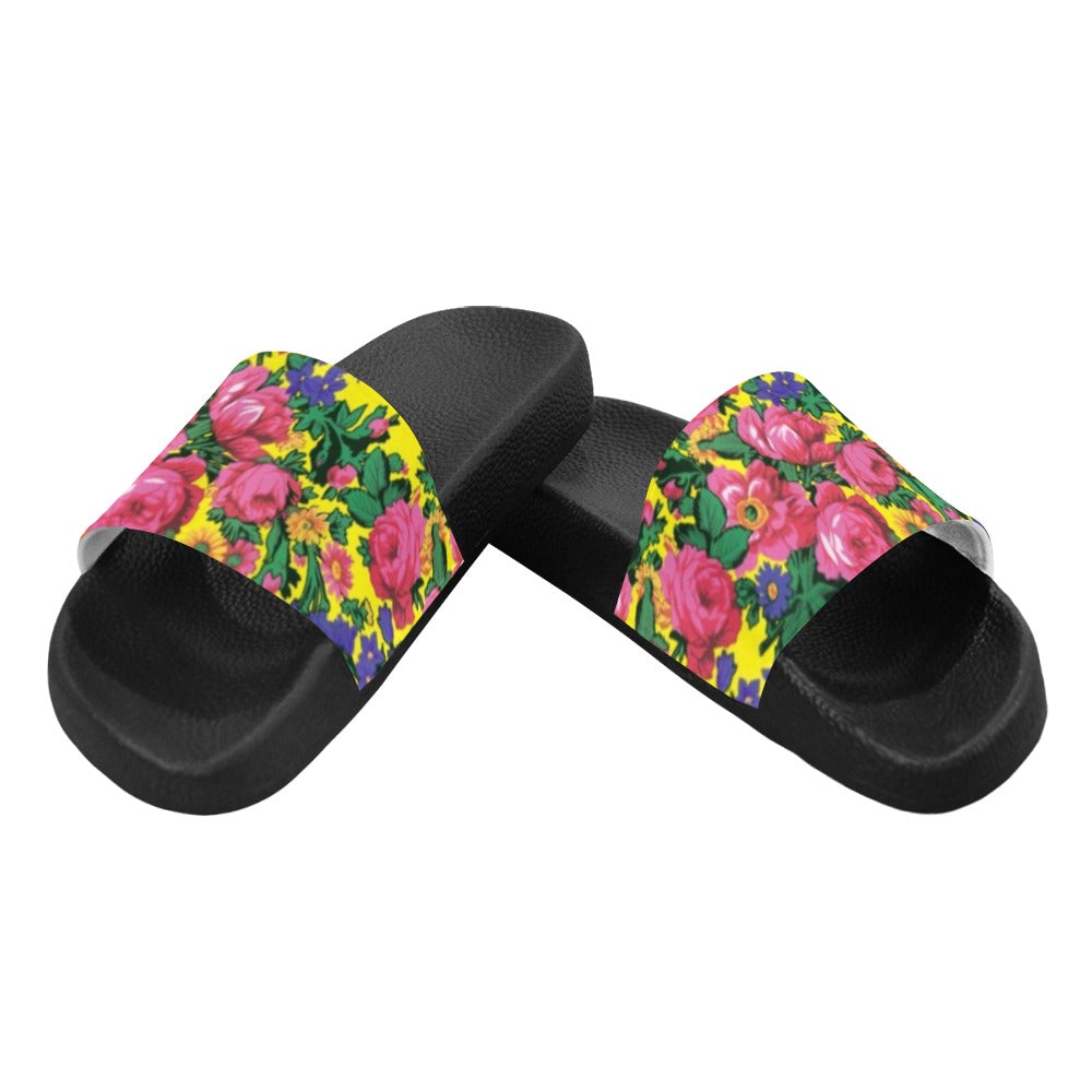 Kokum's Revenge-Yellow Women's Slide Sandals