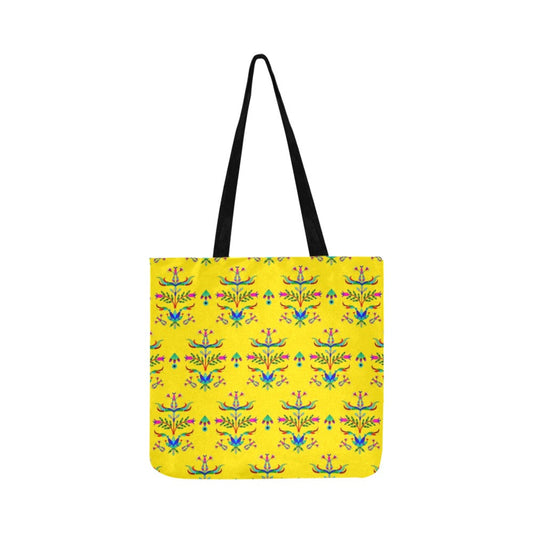 Dakota Damask Yellow Reusable Shopping Bag