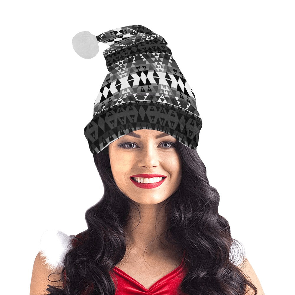 Writing on Stone Black and White Santa Hat