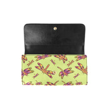 Load image into Gallery viewer, Gathering Lime Women&#39;s Trifold Wallet
