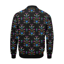 Load image into Gallery viewer, Dakota Damask Black Bomber Jacket for Men
