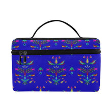 Load image into Gallery viewer, Dakota Damask Blue Cosmetic Bag/Large
