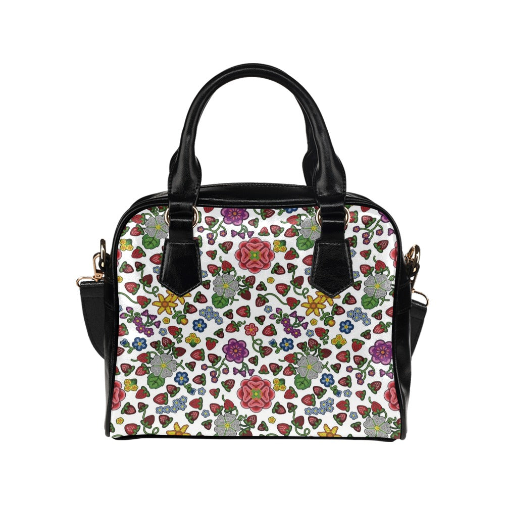 Berry Pop White Shoulder Handbag