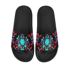 Load image into Gallery viewer, Floral Beadwork Four Clans Winter Men&#39;s Slide Sandals
