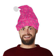 Load image into Gallery viewer, Berry Picking Pink Santa Hat
