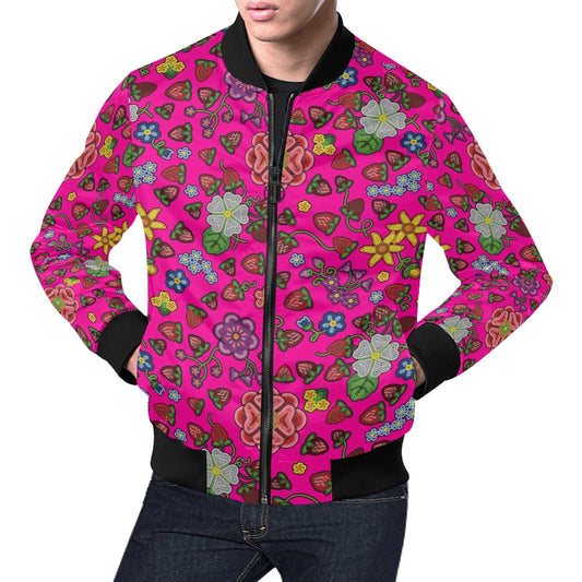 Berry Pop Blush Bomber Jacket for Men