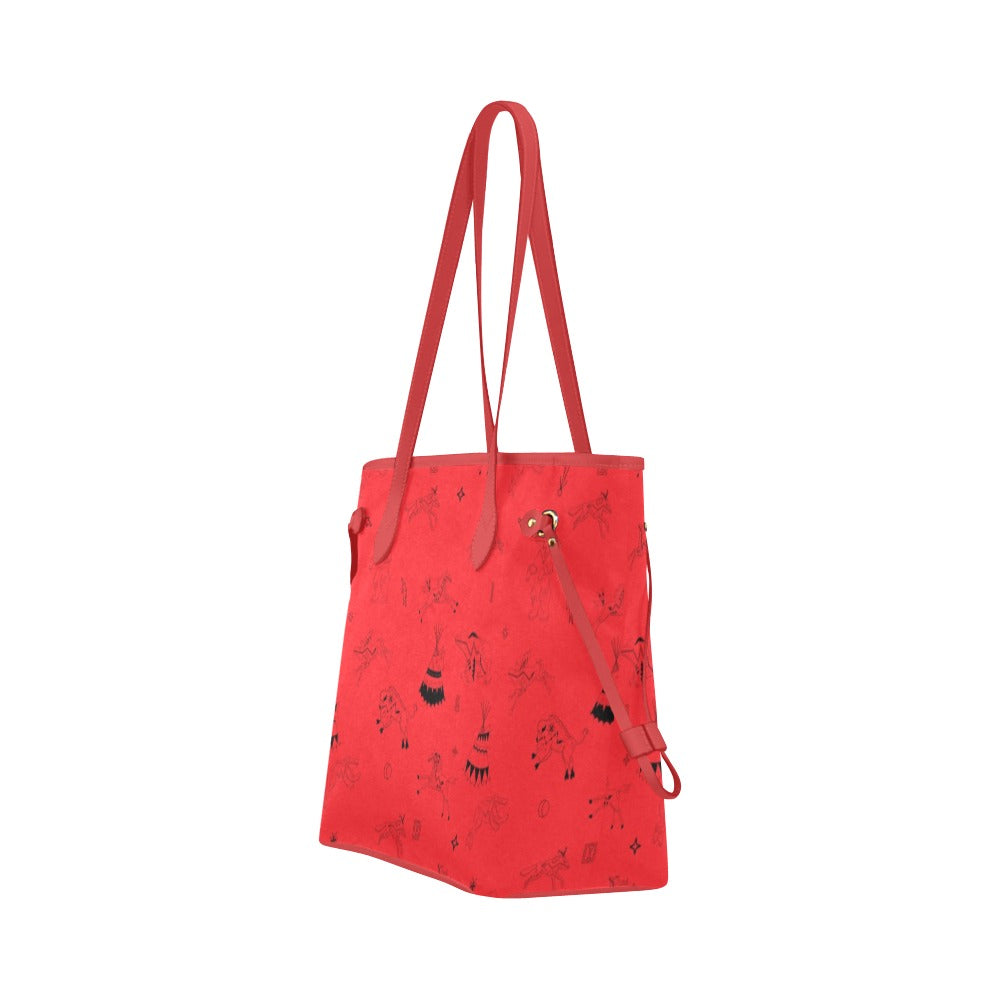 Ledger Dables Red Clover Canvas Tote Bag