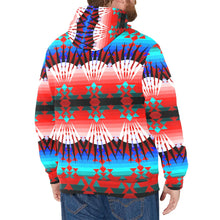 Load image into Gallery viewer, Northwest Ribbonwork Bustles Men&#39;s Long Sleeve Fleece Hoodie
