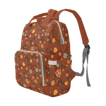 Load image into Gallery viewer, Fire Bloom Shade Multi-Function Diaper Backpack/Diaper Bag
