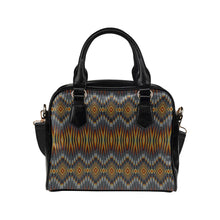 Load image into Gallery viewer, Fire Feather Grey Shoulder Handbag
