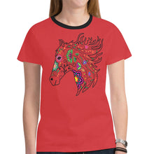 Load image into Gallery viewer, Horse Spirit Guide (Red) New T-shirt for Women
