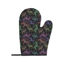 Load image into Gallery viewer, Neon Floral Elks Oven Mitt &amp; Pot Holder
