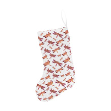Load image into Gallery viewer, Gathering White Christmas Stocking
