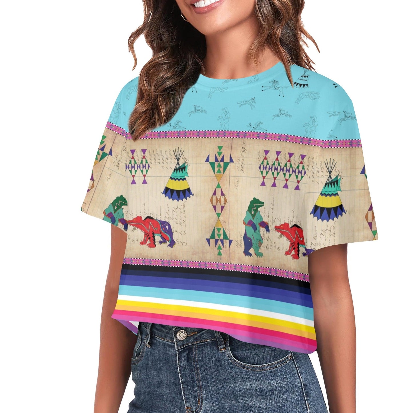 Bear Ledger Sky Crop Top