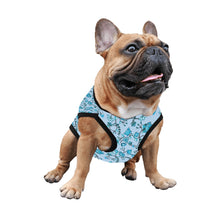 Load image into Gallery viewer, Blue Floral Amour Pet Tank Top
