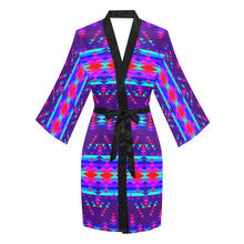 Load image into Gallery viewer, Vision of Peace Long Sleeve Kimono Robe
