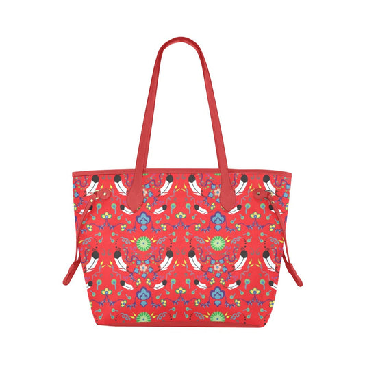 New Growth Vermillion Clover Canvas Tote Bag