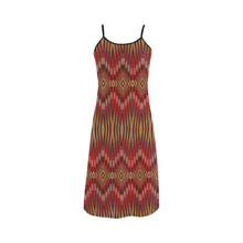 Load image into Gallery viewer, Fire Feather Red Alcestis Slip Dress
