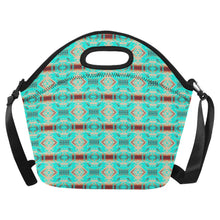 Load image into Gallery viewer, Gathering Earth Turquoise Neoprene Lunch Bag/Large
