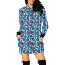 Load image into Gallery viewer, Beaded Nouveau Marine Hoodie Dress
