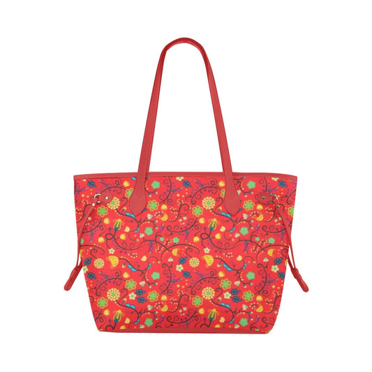 Nipin Blossom Fire Clover Canvas Tote Bag