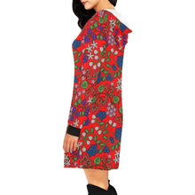 Load image into Gallery viewer, Takwakin Harvest Fire Hoodie Dress
