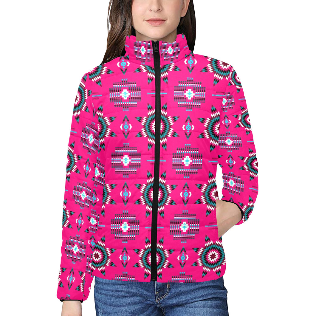 Rising Star Strawberry Moon Women's Stand Collar Padded Jacket