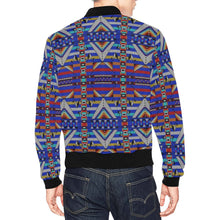 Load image into Gallery viewer, Medicine Blessing Blue Bomber Jacket for Men
