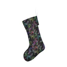 Load image into Gallery viewer, Floral Wolves Christmas Stocking
