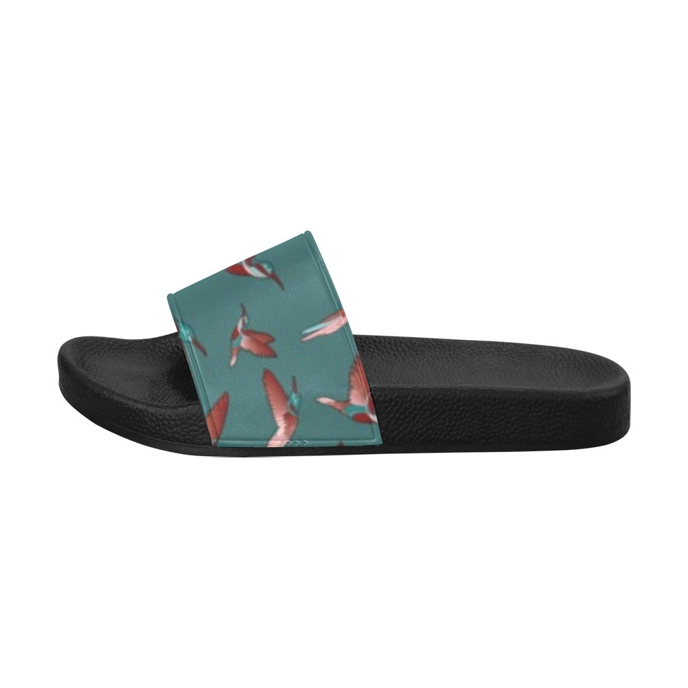 Red Swift Turquoise Men's Slide Sandals