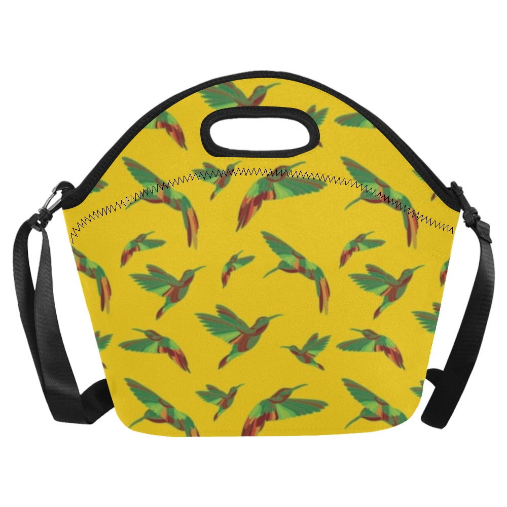 Red Swift Yellow Neoprene Lunch Bag/Large