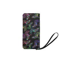 Load image into Gallery viewer, Neon Floral Wolves Women&#39;s Clutch Purse
