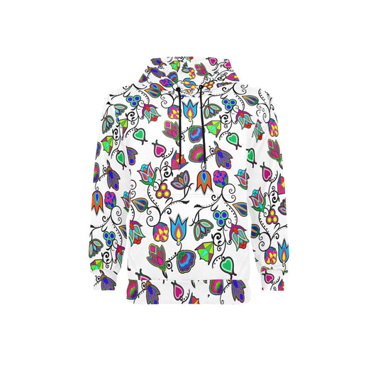 Indigenous Paisley White Fleece Hoodie