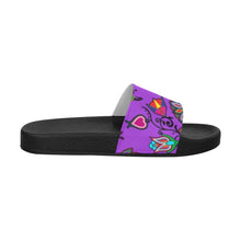 Load image into Gallery viewer, Indigenous Paisley Dark Orchid Women&#39;s Slide Sandals
