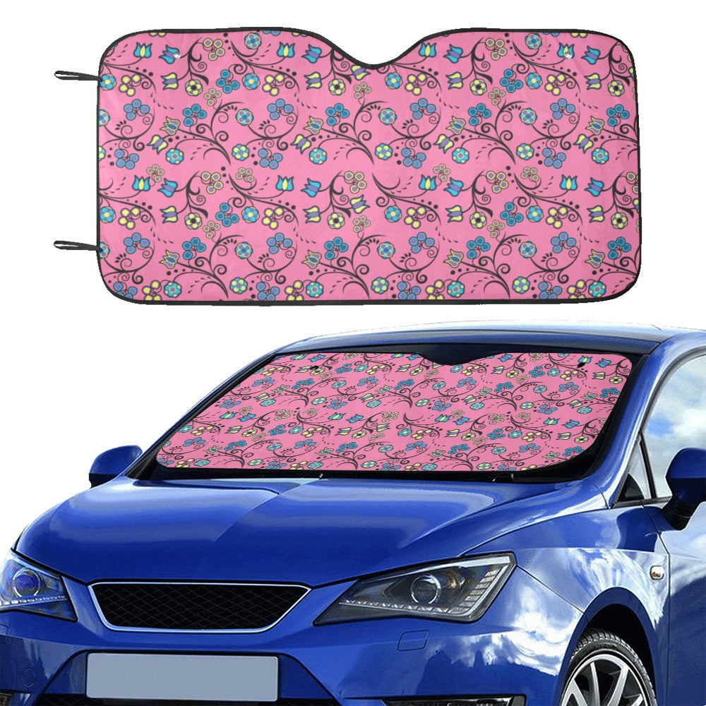 Blue Trio Bubblegum Car Sun Shade 55"x30"