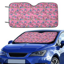 Load image into Gallery viewer, Blue Trio Bubblegum Car Sun Shade 55&quot;x30&quot;
