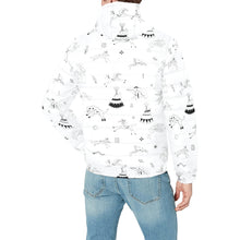 Load image into Gallery viewer, Ledger Dables White Men&#39;s Padded Hooded Jacket
