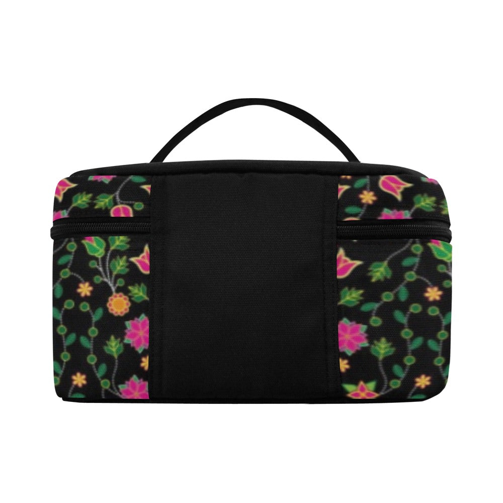 Floral Bearpaw Pink and Yellow Cosmetic Bag