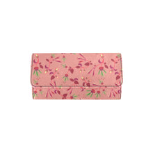 Load image into Gallery viewer, Swift Floral Peach Rouge Remix Women&#39;s Trifold Wallet
