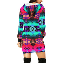 Load image into Gallery viewer, Sovereign Nation Sunrise Hoodie Dress
