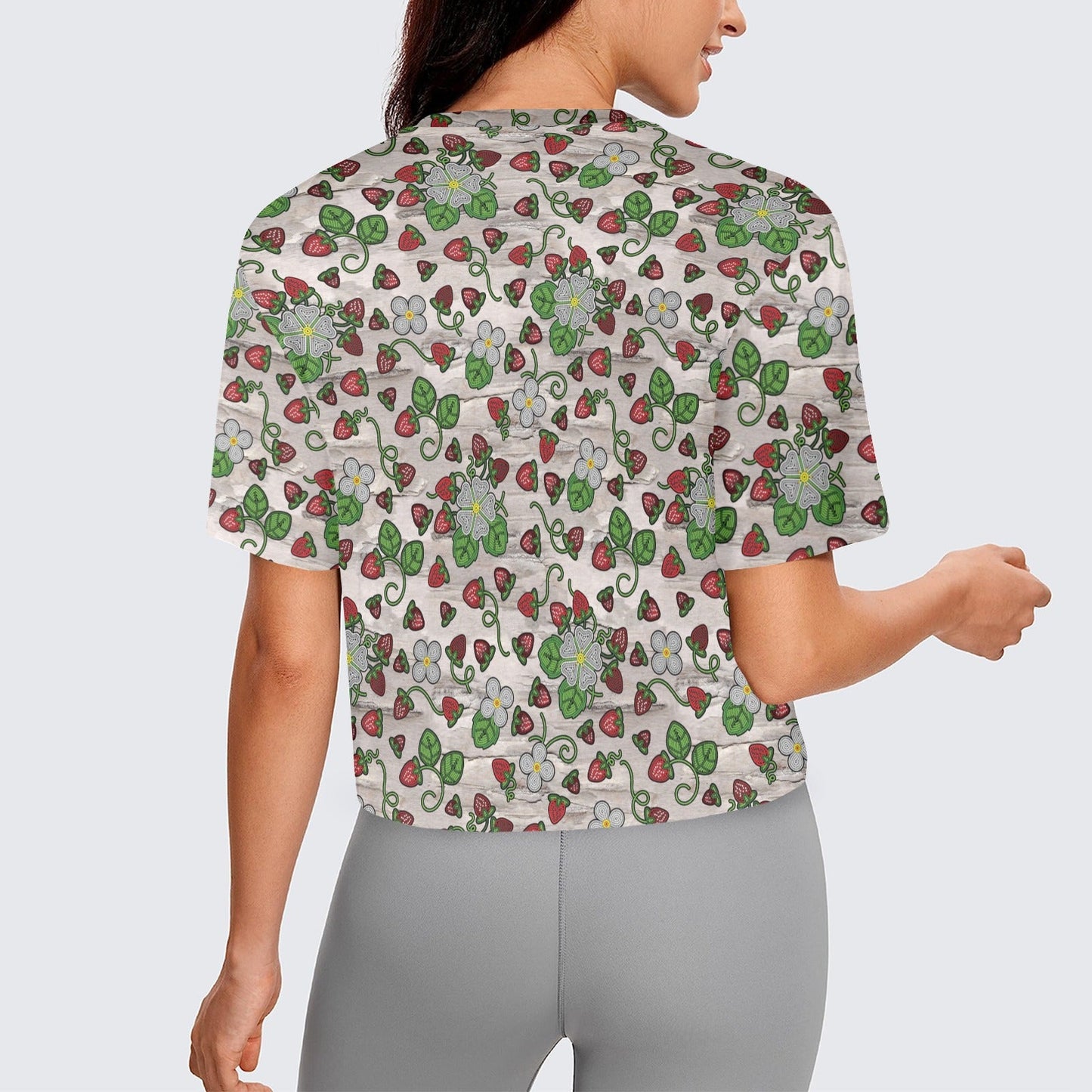 Strawberry Dreams Bright Birch Crop Top