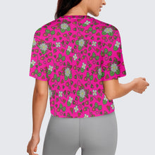 Load image into Gallery viewer, Strawberry Dreams Blush Crop Top
