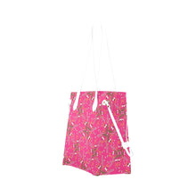 Load image into Gallery viewer, Willow Bee Bubblegum Clover Canvas Tote Bag
